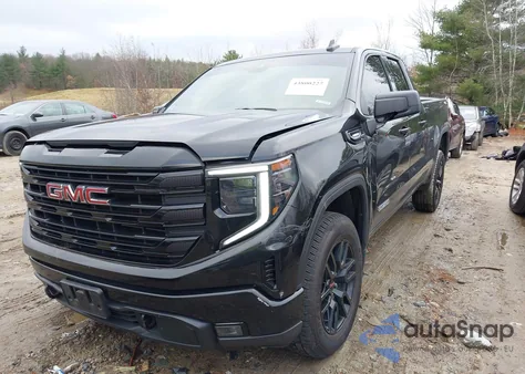 2025 GMC Sierra 1500 4Wd Standard Box Elevation With 3Vl from USA, damaged, VIN 1GTRUJEK6SZ138569